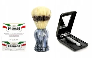 Tradycyjny Pędzel Do Golenia + Maszynka Do Golenia - Zestawy kosmetyków męskich - miniaturka - grafika 2