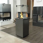 Kominki gazowe - Kratki ogrzewacz gazowy PATIO spiek kwarcowy SETA LIQUORICE automatyka pilot PATIO/G30/37MBAR/Q/S/L - miniaturka - grafika 1