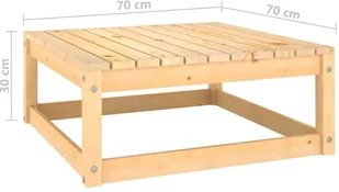 vidaXL 2-cz. zestaw wypoczynkowy do ogrodu, z poduszkami, lita sosna 807294 - Meble ogrodowe - miniaturka - grafika 9