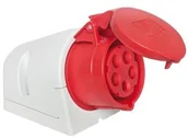 Gniazdka elektryczne - PCE Gniazdo siłowe zasilające stałe IP44 32A 400V 3P+Z+N 125-6 - miniaturka - grafika 1