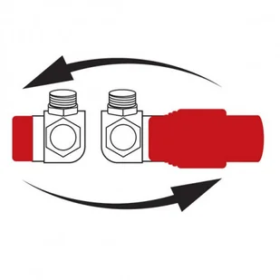 Ferro Zestaw osiowy biały ZTO30WH - Głowice termostatyczne - miniaturka - grafika 3