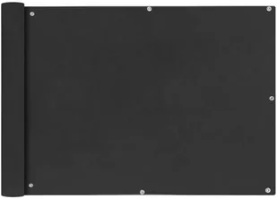 vidaXL Parawan balkonowy z tkaniny oxford 75x400 cm antracyt vidaXL - Parawany - miniaturka - grafika 5