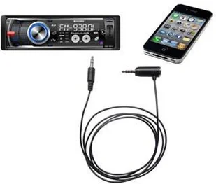 No name Audio Hands free kabel Jack 3,5mm M 4-polový Jack 3,5mm M 1.2 stereo czarny do iPhone,iPad KAAJ2JMH01 - Kable - miniaturka - grafika 2