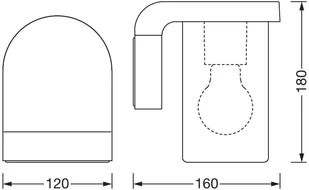 LEDVANCE Endura Classic Cascade kinkiet bezbarwny - Lampy ogrodowe - miniaturka - grafika 3