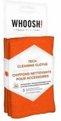Ściereczki, gąbki, czyściki - Whoosh WHOOSH wh3cl3com 3 X L chusteczki czyszczące Tech zestaw składający się z 3 ręczników przeciwdrobnoustrojowych (35,6 x 35,6 cm) - miniaturka - grafika 1