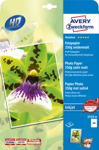 Avery Zweckform Premium Inkjet A4 250g papier fotograficzny 4004182410165 - Papier do drukarek - miniaturka - grafika 2