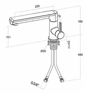 Villeroy & Boch Sorano stal szczotkowana 926600LC - Baterie kuchenne - miniaturka - grafika 3