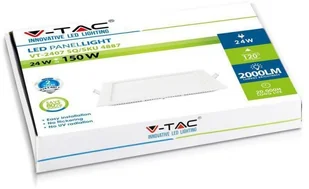 v-tac Panel LED V-TAC Premium Downlight 24W Kwadrat 300x300 VT-2407 3000K 2000lm - Lampy pozostałe - miniaturka - grafika 2