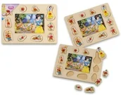 Układanki dla dzieci - Brimarex Sp. z o.o. Układanka drewniana z pinezkami Disney Księżniczki - miniaturka - grafika 1