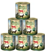 Mokra karma dla psów - Dehner Best Nature karma dla doroslych psow o smaku wolowiny z ryzem w oleju - 6 x 800 g (4.8 kg) - miniaturka - grafika 1
