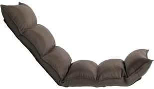 vidaXL Składane krzesło podłogowe, taupe, tkanina vidaXL - Pufy i podnóżki - miniaturka - grafika 3