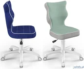 Krzesła obrotowe dla dzieci - Entelo Krzesło dla dziecka Petit White 3 Entelo PE-W-3 - miniaturka - grafika 1