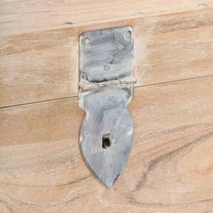 vidaXL Skrzynia, 40x40x40 cm, lite drewno akacjowe vidaXL - Pudła i pojemniki do przechowywania - miniaturka - grafika 3