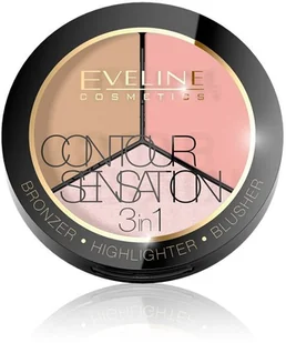 Eveline Contour Sensation Puder 3w1 nr 1 Pink Beige - Podkłady do twarzy - miniaturka - grafika 4