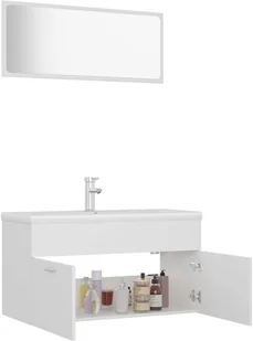 VidaXL Lumarko Zestaw mebli łazienkowych, biały, płyta wiórowa! 3071684 VidaXL - Meble łazienkowe - miniaturka - grafika 40