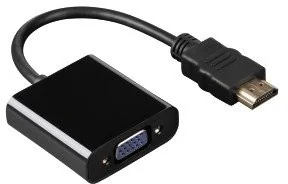 Hama Adapter Wtyk HDMI - Gniazdo VGA Czarny (REDLEAF-WRIST-GWS424) - Złącza, przejściówki, adaptery - miniaturka - grafika 2