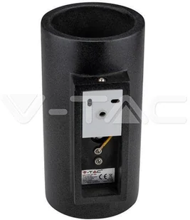 v-tac Kinkiet V-TAC BETON 2xGU10 LED Okrągły Ciemny Szary IP20 VT-894 - Lampy ścienne - miniaturka - grafika 4