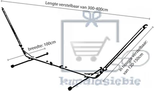Bo-Camp Stelaż do hamaka 7100211 - Hamaki - miniaturka - grafika 3
