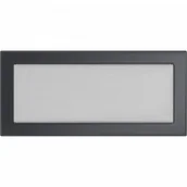 Akcesoria kominkowe - Kratki.pl Kratka grafitowa 17x37 37G - miniaturka - grafika 1