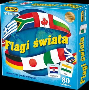 Adamigo Flagi świata memory - Gry planszowe - miniaturka - grafika 2
