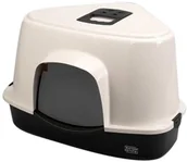 Kuwety dla kotów - Europet-Bernina Bernina deska do muszli klozetowej narożny M dach dużym europet w kolorze antracytowym-Czarny - miniaturka - grafika 1