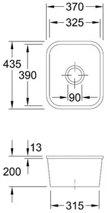 Villeroy & Boch Cisterna 45 Premiumline 6704 01 J0 - Zlewozmywaki - miniaturka - grafika 4
