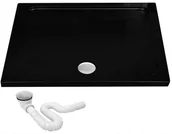 Brodziki prysznicowe - Rea Savoy Czarny 80x100 K4087 - miniaturka - grafika 1