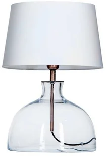 4concepts Nocna LAMPA stołowa HAGA L212180260 sypialniana LAMPKA stojąca czarna przezroczysta L212180260 - Lampy stojące - miniaturka - grafika 5