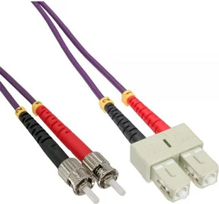 InLine 82520p LWL Duplex Kabel "," SC/ST, OM4, 20 m Fioletowy 4043718249183 - Kable światłowodowe - miniaturka - grafika 2