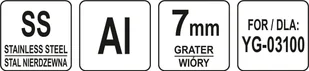 Yato TARCZA DO KRAJALNICY DO WARZYW YG-03100 WIÓRKI 7MM YATO YG-03147 - Akcesoria gastronomiczne Yato TARCZA DO KRAJALNICY DO WARZYW YG-03100 WIÓRKI 7MM YATO YG-03147 - Akcesoria gastronomiczne - miniaturka - grafika 4