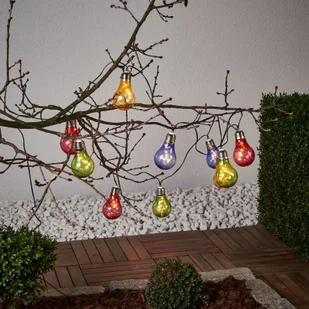 Best Season Kolorowy solarny łańcuch świetlny Glow z LED - Lampy ogrodowe - miniaturka - grafika 3