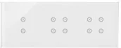 Wyłączniki światła i elektryczne - Simon Panel dotykowy Simon 54 Touch DSTR3344/70 S54 Touch 3 moduły 2 pola dotykowe pionowe + 4 pola dotykowe + 4 pola dotykowe biały - miniaturka - grafika 1
