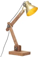Lampy pozostałe - VidaXL Industrialna lampa stołowa, mosiężna, okrągła, 58x18x90 cm, E27 320552  VidaXL - miniaturka - grafika 1