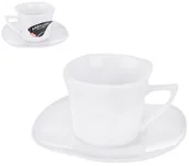 Filiżanki - Filiżanka porcelanowa  + podstawka 0,1L BILY 127000 - miniaturka - grafika 1