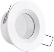 Oprawy, klosze i abażury - Polux Oczko podtynkowe BORAS 1x8W GU10 315434 biały IP44 315434 - miniaturka - grafika 1