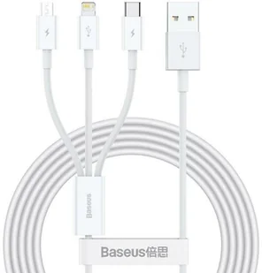 Baseus Kabel 3w1 Usb do micro Lightning Typ C 1.5m - Kable USB - miniaturka - grafika 14