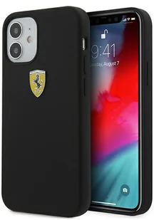 Ferrari FESSIHCP12SBK iPhone 12 mini 5,4" czarny/black hardcase On Track Silicone - Etui i futerały do telefonów - miniaturka - grafika 2