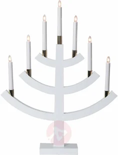 Best Season 7-punktowy świecznik Gillian, biały - Świeczniki - miniaturka - grafika 3