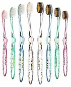 Szczoteczki do zębów - nano-B Antybakteryjna szczoteczka do zębów ze złota i węgla drzewnego, kryształ - miniaturka - grafika 1