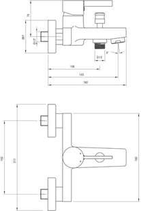 Deante Floks BCF 010M - Baterie wannowe i prysznicowe - miniaturka - grafika 6