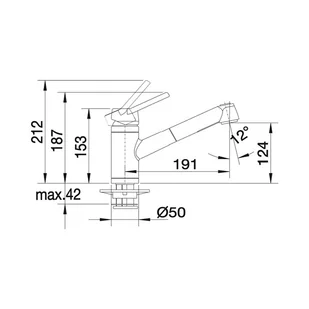 Blanco ACTIS-S kawowy 514939 - Baterie kuchenne - miniaturka - grafika 3