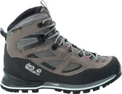 Buty trekkingowe damskie - Jack Wolfskin Force Crest Texapore Mid Shoes Women, szary/różowy UK 6,5 | EU 40 2021 Trapery turystyczne 4048001-6152065 - miniaturka - grafika 1