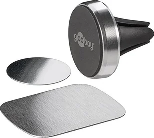 Goobay 38685 magnethalterungs-zestaw uniwersalny w stylu Slim do smartfona, samochodowy Czarny/srebrny 38685 - Akcesoria car audio Goobay 38685 magnethalterungs-zestaw uniwersalny w stylu Slim do smartfona, samochodowy Czarny/srebrny 38685 - Akcesoria car audio - miniaturka - grafika 1