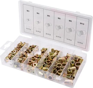 Yato ZESTAW NITONAKRĘTEK STALOWYCH M3- M10, 150SZT YT-36481 YATO YT-36481 - Nitownice - miniaturka - grafika 2