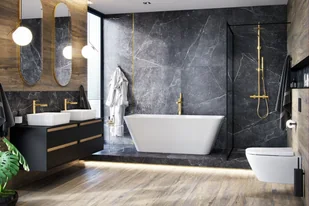 Actima Kolumna natryskowa Rain PI złota AREX.1281GL - Zestawy prysznicowe - miniaturka - grafika 2