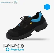 Obuwie robocze - PPO Strzelce Opolskie PÓŁBUTY BEZPIECZNE Z PODNOSKIEM KOMPOZYTOWYM I NIEMETALOWĄ WKŁADKĄ ANTYPRZEBICIOWĄ MODEL Q4, PN-EN ISO 20345, S3, CI, SRC, ESD - miniaturka - grafika 1