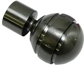 Karnisze - Gardinia 10011163 główka/kula końcówka do karniszy, seria Chicago, średnica 20 MM, Tytan 10011163 - miniaturka - grafika 1