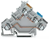 Kostki, złączki, wtyczki - WAGO Zacisk inicjatora WAGO 5 mm Sprężynowe Alokacja L szary 280-560 50 szt 280-560 - miniaturka - grafika 1
