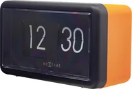 Zegary - Nextime Zegar ścienny lub stołowy Small Flip pomarańczowy 5228OR - miniaturka - grafika 1
