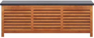 vidaXL Skrzynia ogrodowa, 150 x 50 x 55 cm, lite drewno eukaliptusowe vidaXL - Skrzynie ogrodowe - miniaturka - grafika 2